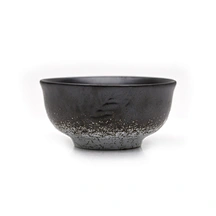 Black Stoneware Bowl, Matte Black Ceramic Bowl, Durable Stoneware Dinnerware
